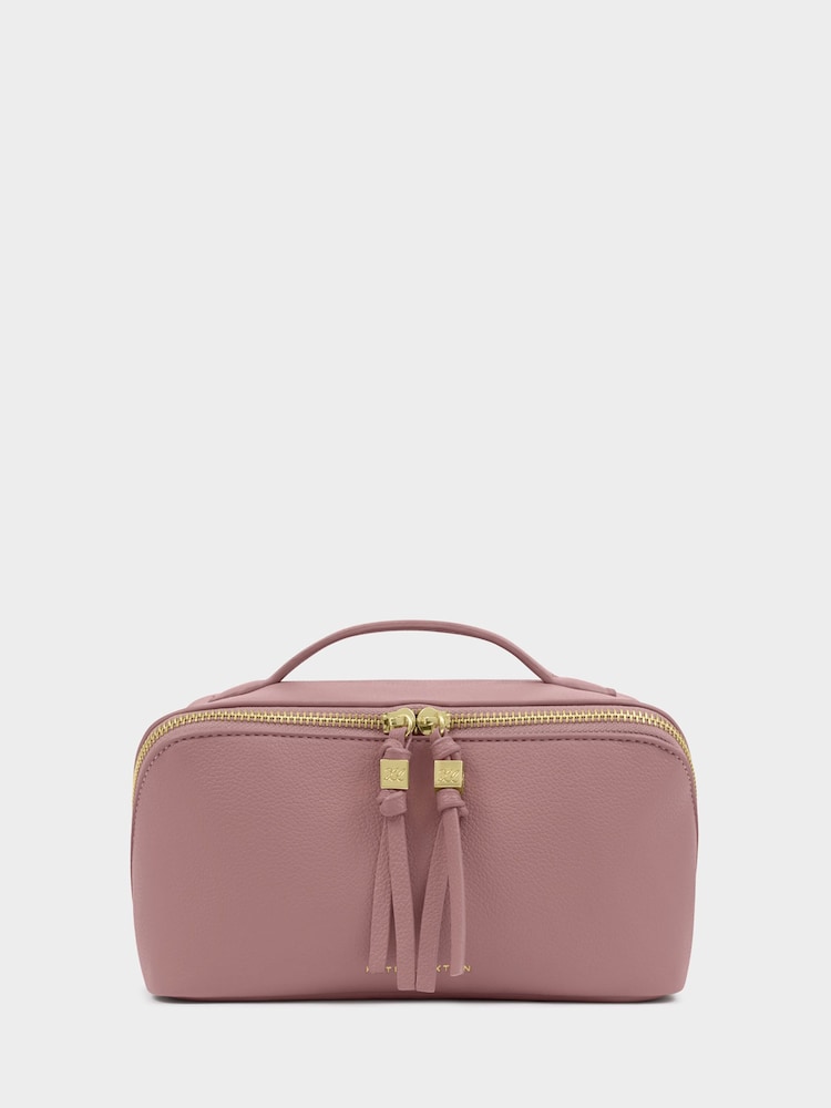 Katie Loxton Pink Soho Medium Make Up / Wash Bag - Image 2 of 5 Katie Loxton Pink Soho Medium Make Up / Wash Bag - Image 2 of 5