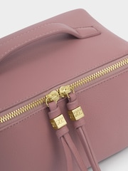 Katie Loxton Pink Soho Medium Make Up / Wash Bag - Image 4 of 5