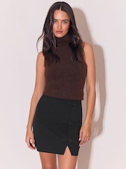 Lipsy Frogging Side Split Mini Skirt - 5의 이미지 2
