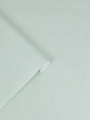 Laura Ashley Duck Egg Blue Plain Textured 10M Wallpaper - Image 2 of 4