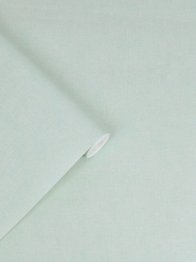 Laura Ashley Duck Egg Blue Plain Textured 10M Wallpaper - Image 2 of 4 Laura Ashley Duck Egg Blue Plain Textured 10M Wallpaper - Image 2 of 4