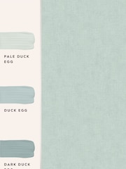 Laura Ashley Duck Egg Blue Plain Textured 10M Wallpaper - Image 4 of 4