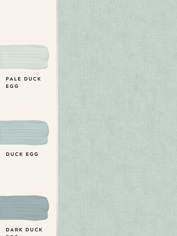Laura Ashley Duck Egg Blue Plain Textured 10M Wallpaper - Image 4 of 4