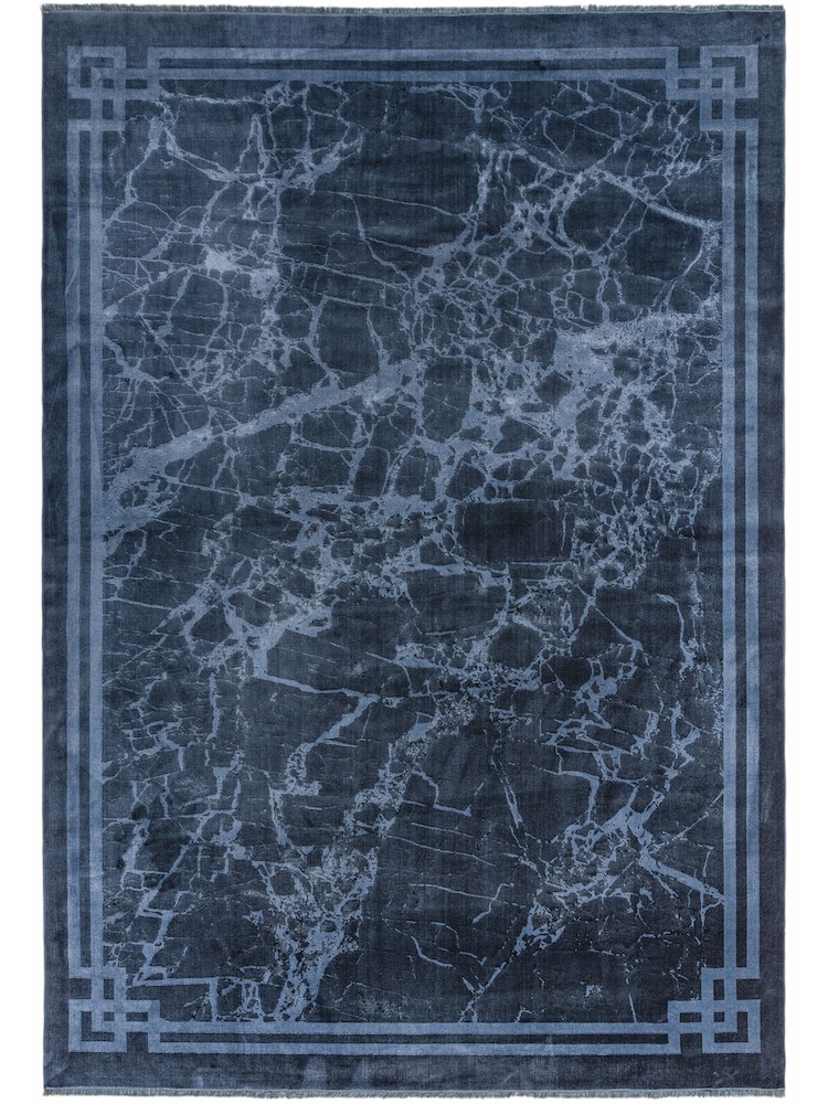 Asiatic Rugs Navy Zehraya Ink Blue Washable Rug - Image 2 of 6 Asiatic Rugs Navy Zehraya Ink Blue Washable Rug - Image 2 of 6
