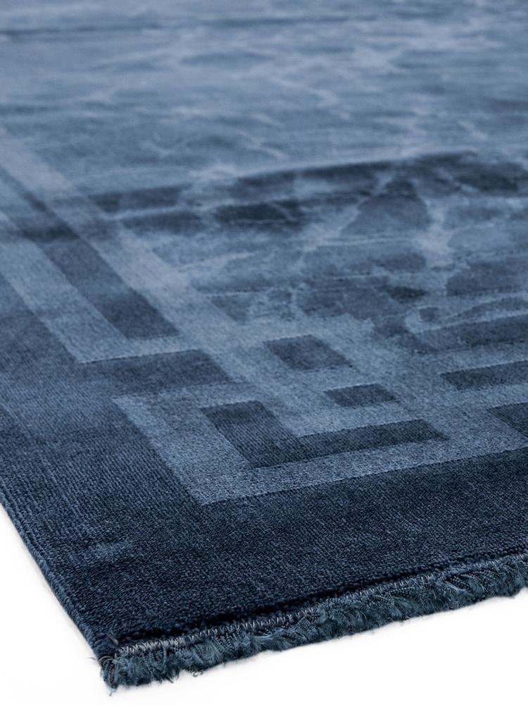 Asiatic Rugs Navy Zehraya Ink Blue Washable Rug - Image 5 of 5
