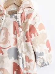 Neutral/Grey Safari Print Baby Packable All-In-One Pramsuit (0mths-2yrs) - Image 3 of 9