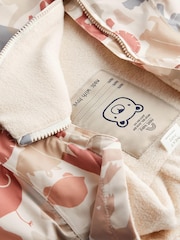 Neutral/Grey Safari Print Baby Packable All-In-One Pramsuit (0mths-2yrs) - Image 4 of 9