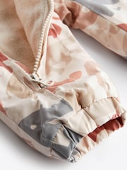 Neutral/Grey Safari Print Baby Packable All-In-One Pramsuit (0mths-2yrs) - Image 7 of 9