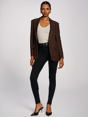 Jolie Moi Oversized Single Breasted Denim Blazer - Imagen 4 de 6