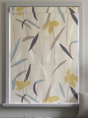 Natural/Ochre Yellow Modern Floral Made To Measure Roman Blind - Image 5 of 6