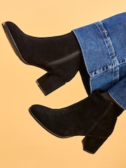 Hush Puppies Black Claridy Suede Boots - Image 2 of 7