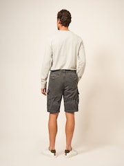 White Stuff Grey 100% Cotton Halsall Cargo Shorts - Image 11 of 15