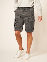 White Stuff Grey 100% Cotton Halsall Cargo Shorts - Image 12 of 15