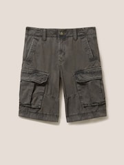 White Stuff Grey 100% Cotton Halsall Cargo Shorts - Image 13 of 15