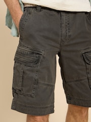 White Stuff Grey 100% Cotton Halsall Cargo Shorts - Image 4 of 8