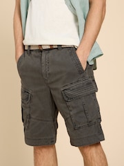 White Stuff Grey 100% Cotton Halsall Cargo Shorts - Image 5 of 8