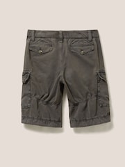 White Stuff Grey 100% Cotton Halsall Cargo Shorts - Image 7 of 8