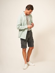 White Stuff Grey 100% Cotton Halsall Cargo Shorts - Image 9 of 15