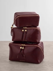 Vermelho - Katie Loxton Soho Large Make Up / Wash Bag - Imagem 4 de 4