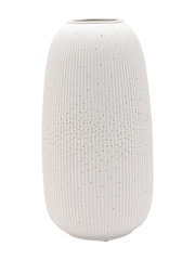 Widdop White Tall Ribbed Table Lamp - Image 3 of 6