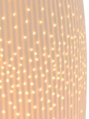 Widdop White Tall Ribbed Table Lamp - Image 4 of 6