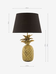 Dar Lighting Gold Safa Table Lamp - Image 2 of 3