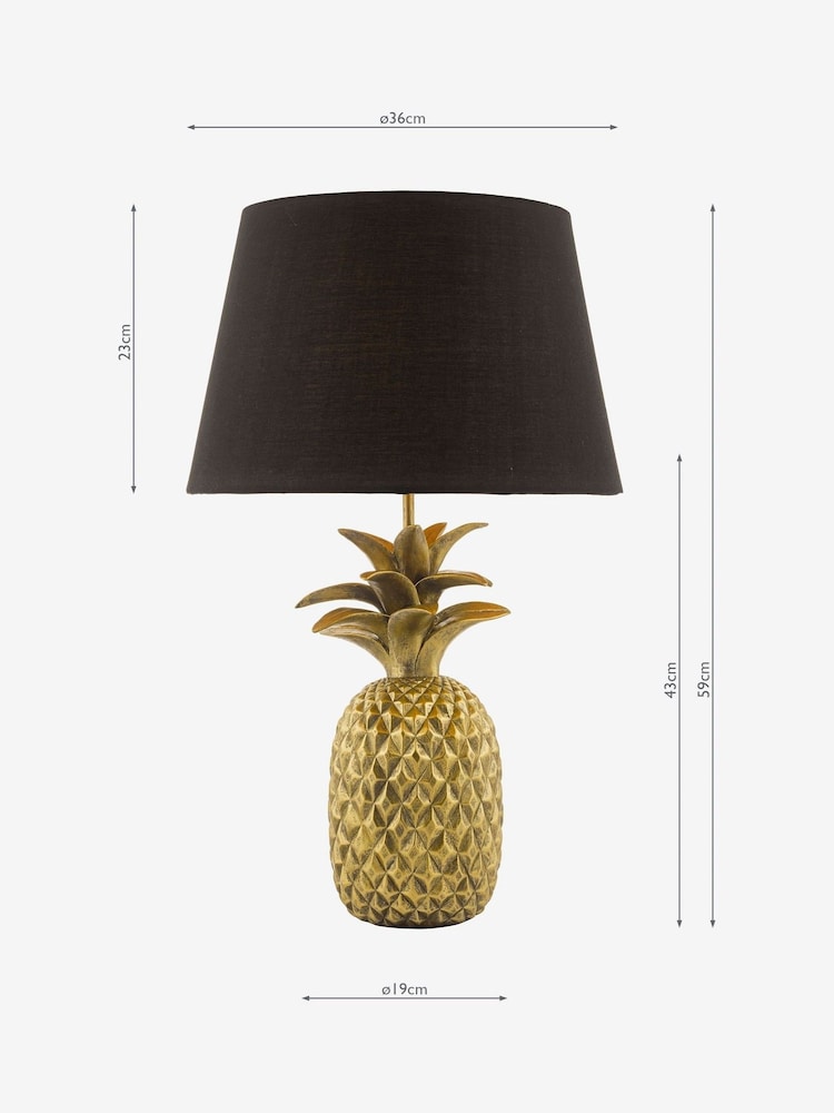 Dar Lighting Gold Safa Table Lamp - Image 2 of 3
