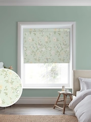 Laura Ashley Green Summer Palace Made to Measure Roller Blind - Image 1 of 6