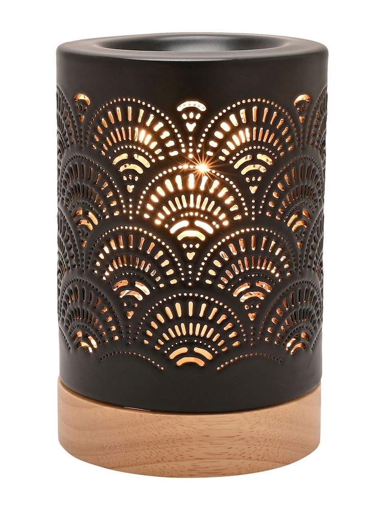Widdop Black Lace Aroma Lamp - Image 1 of 6 Widdop Black Lace Aroma Lamp - Image 1 of 6