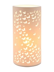 Widdop White Butterfly Tube Lamp - Image 1 of 6