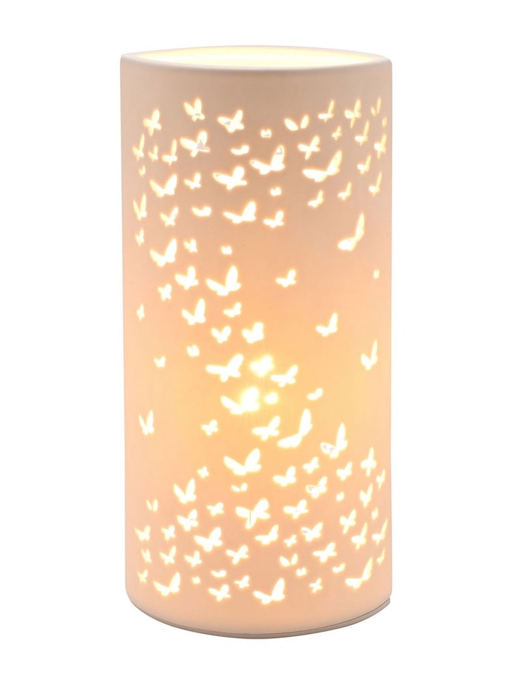 Widdop White Butterfly Tube Lamp - Image 1 of 6