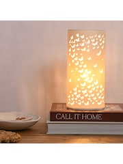 Widdop White Butterfly Tube Lamp - Image 2 of 6