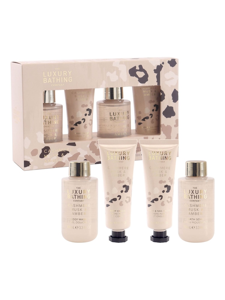 The Luxury Bathing Company Cashmere Musk & Amber Top to Toe Essentials Gift Set - Image 1 of 2