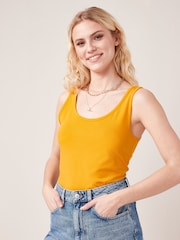 Ochre Yellow Thick Strap Vest - Image 1 of 5