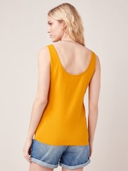 Ochre Yellow Thick Strap Vest - Image 2 of 5