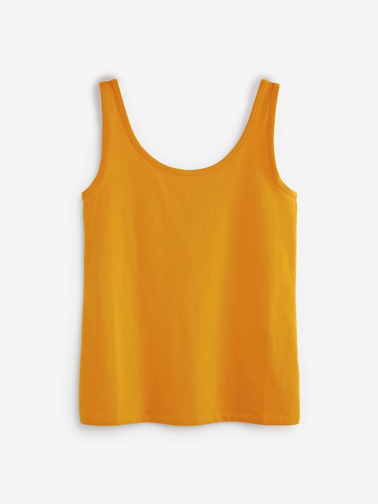 Ochre Yellow Thick Strap Vest - Image 5 of 5