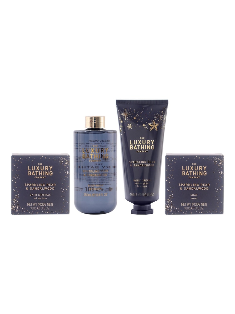 The Luxury Bathing Company Sparkling Pear & Sandalwood Luxury Bathing Gift Set - Image 3 of 3 The Luxury Bathing Company Sparkling Pear & Sandalwood Luxury Bathing Gift Set - Image 3 of 3