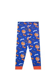 Character Blue Blippi Long Leg 100% Cotton Pyjama Set - Image 3 of 5