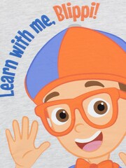 Character Blue Blippi Long Leg 100% Cotton Pyjama Set - Image 4 of 5