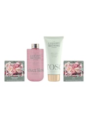 The Luxury Bathing Company Velvet Rose & Peony Everyday Radiance Gift Set - Image 3 of 3