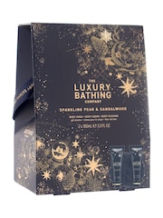 The Luxury Bathing Company Sparkling Pear & Sandalwood Perfect Night In Gift Set - Image 2 of 3