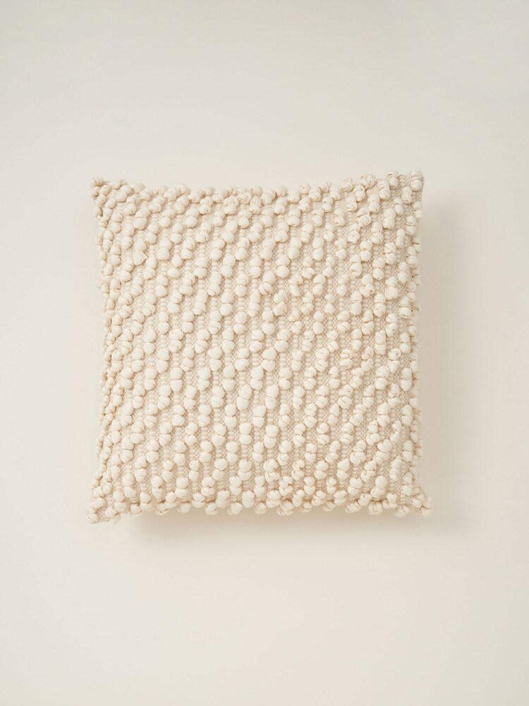 Truly Cream Knotted Cushion - Image 2 of 3