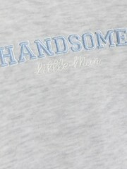 River Island Grey Baby Boys Colour Blocked Sweat Set - Image 4 of 4