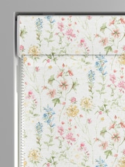 Laura Ashley Coral Pink Wild Meadow Made to Measure 100% Cotton Roman Blinds - Image 3 of 6