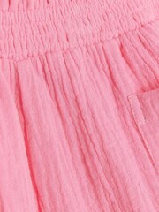 River Island Pink 100% Cotton Top and Shorts Set - Image 4 of 4
