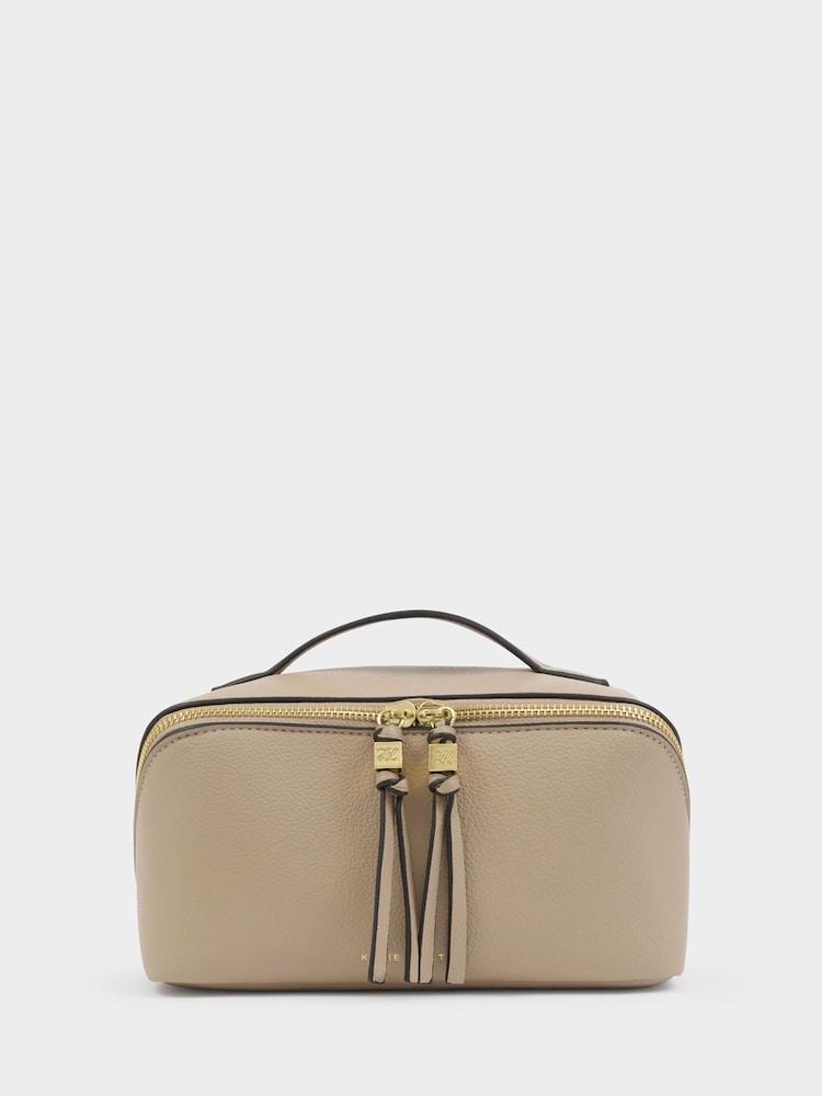 Katie Loxton Nude Soho Medium Make Up / Wash Bag - Image 1 of 5 Katie Loxton Nude Soho Medium Make Up / Wash Bag - Image 1 of 5