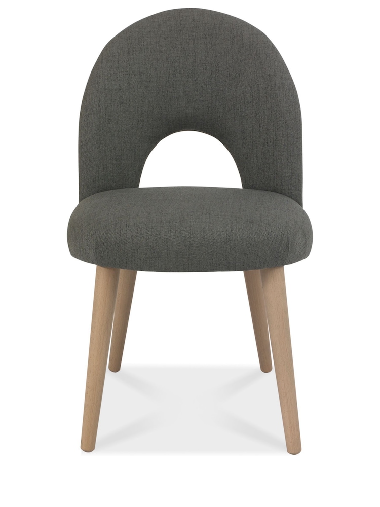 Bentley Designs Grey Dansk Upholstered Dining Chairs - Image 2 of 3