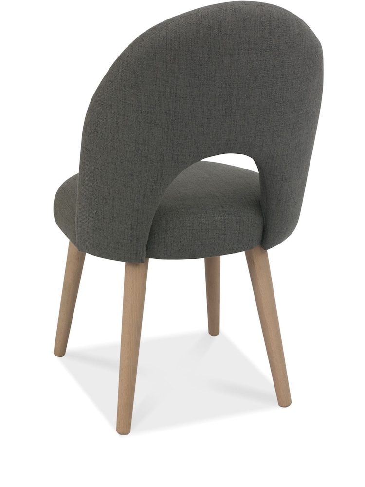 Bentley Designs Grey Dansk Upholstered Dining Chairs - Image 3 of 3
