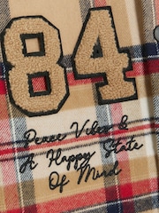 River Island Brown Boys Check Overshirt Set - Image 4 of 4