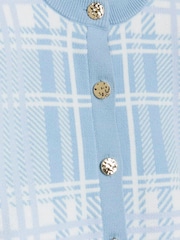 River Island Blue Mini Girls Check Frill Skirt Set - Image 4 of 5